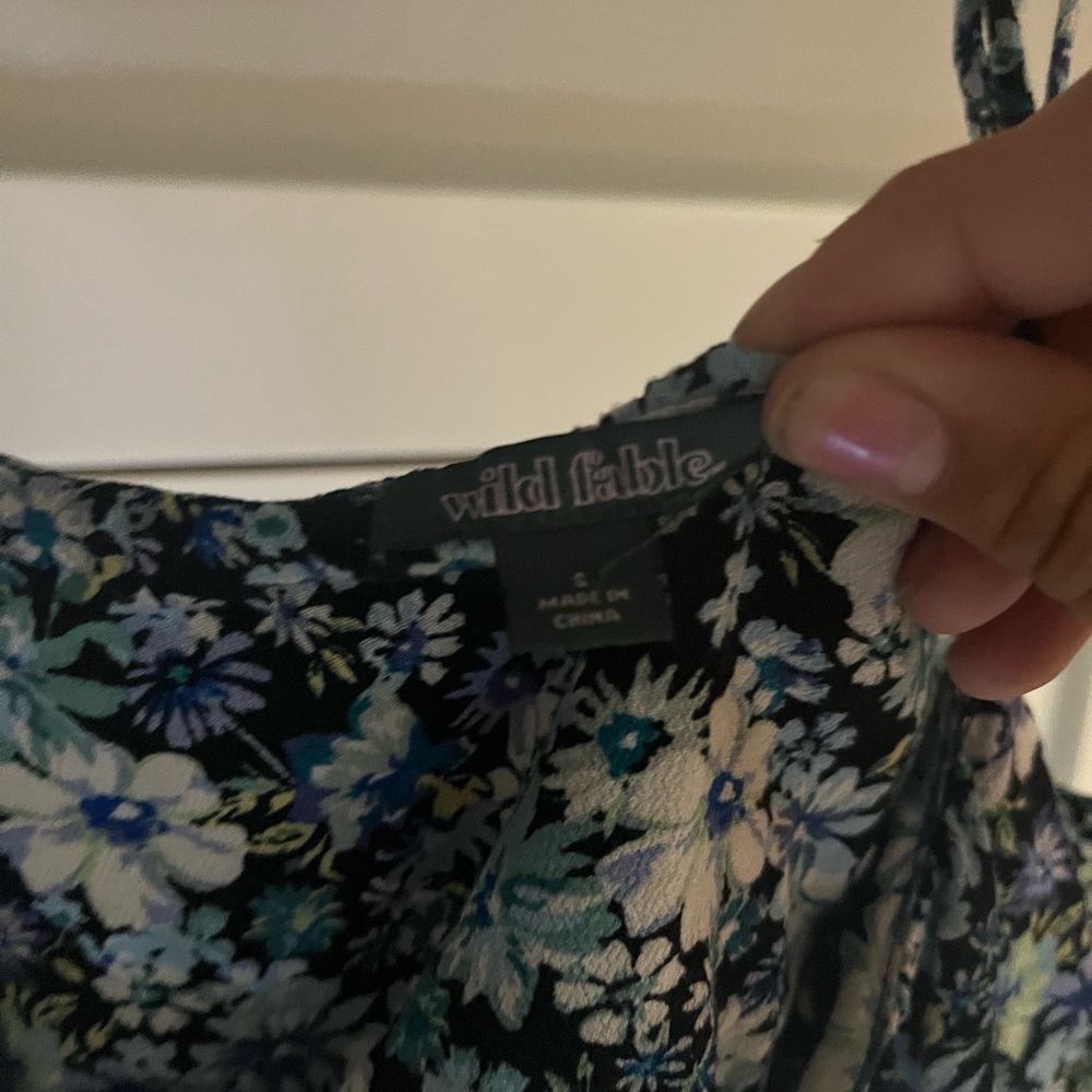 Wild Fable Blue Floral Camisole - Picture 2 of 2